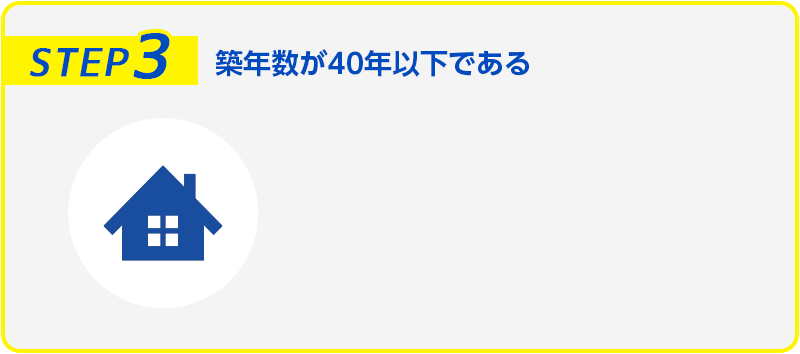 築年数が40年以下である